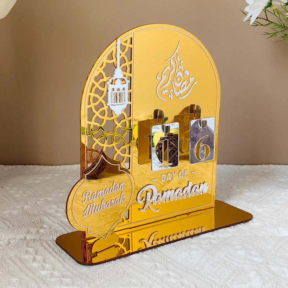 Ramadan Countdown Calander With Replacing Numbers